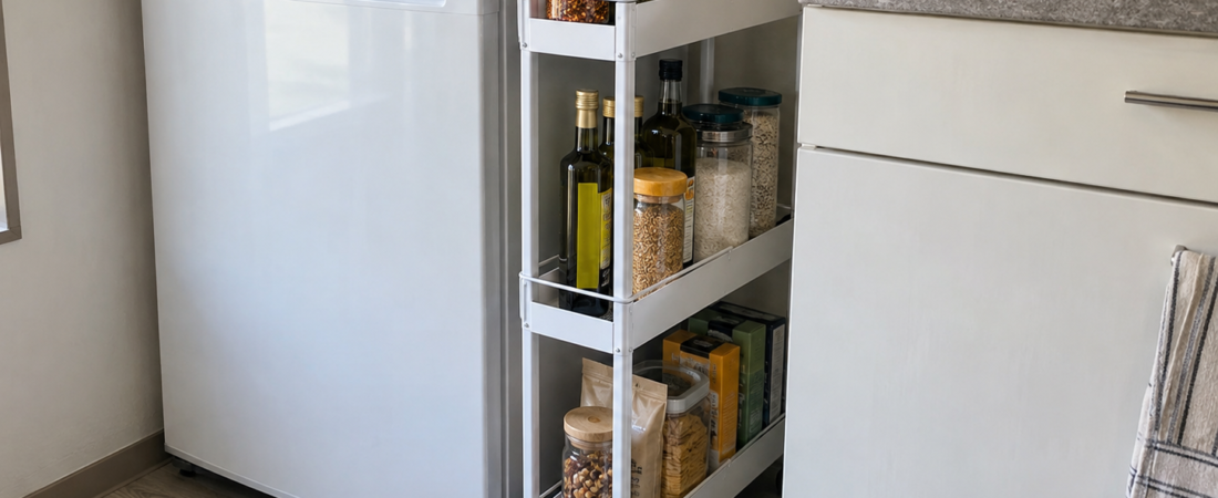 How to Create Pantry Storage in a Small Rental Kitchen